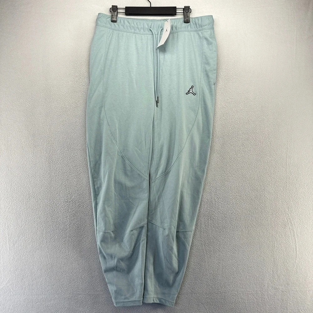 Jordan Sweatpants Men's Large Blue Essentials Warmup Tapered Jumpman logo NEW